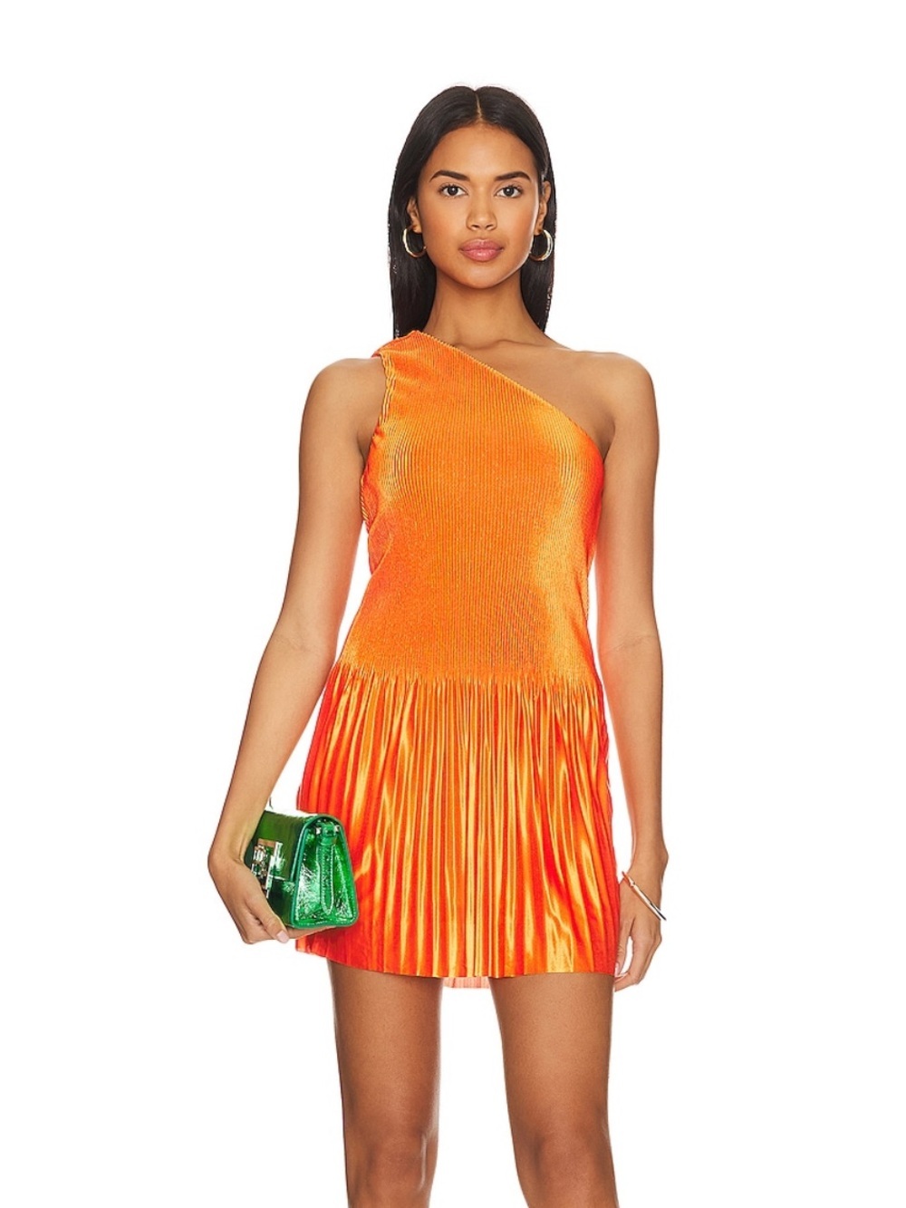 NBD From REVOLVE Ekta Dress in Bright Tangerine Orange